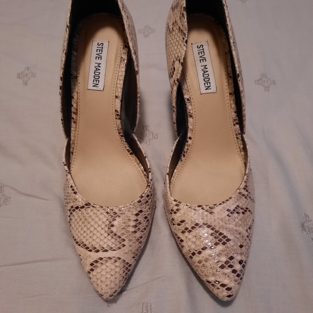 Snake skin heels